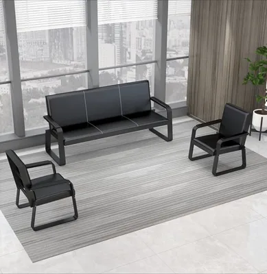 Modern Design Public Seating Office Sofa Chair Leather Sofa Office Furniture